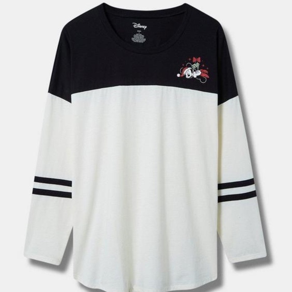 Torrid Disney Mickey Mouse Holiday Classic Fit Jersey Top Size 1X (14-16) - Picture 5 of 9